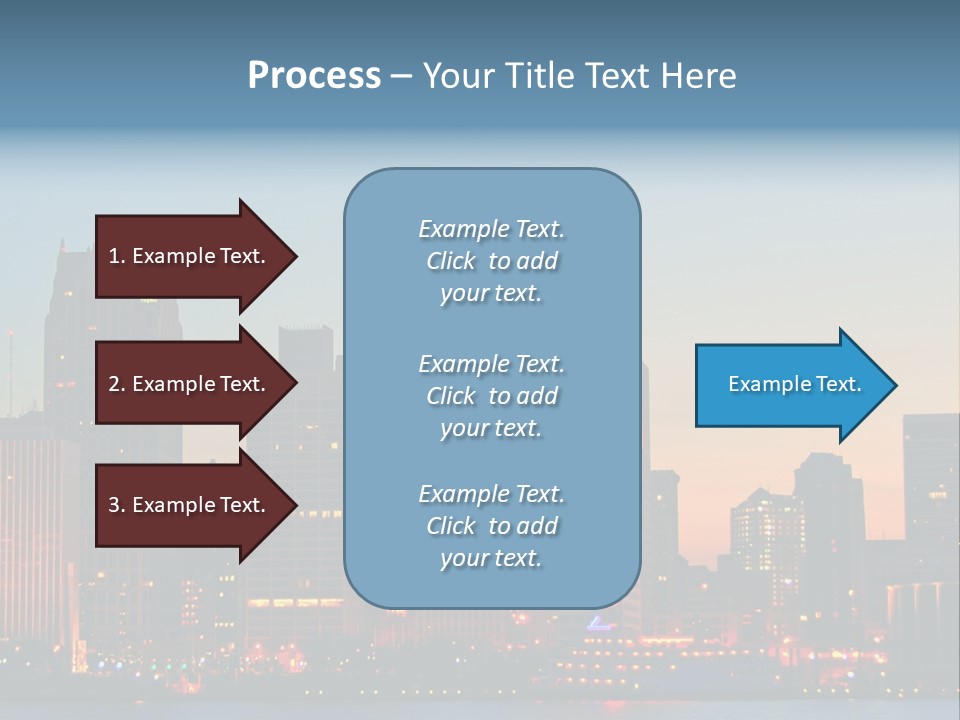 Downtown Illumination City PowerPoint Template