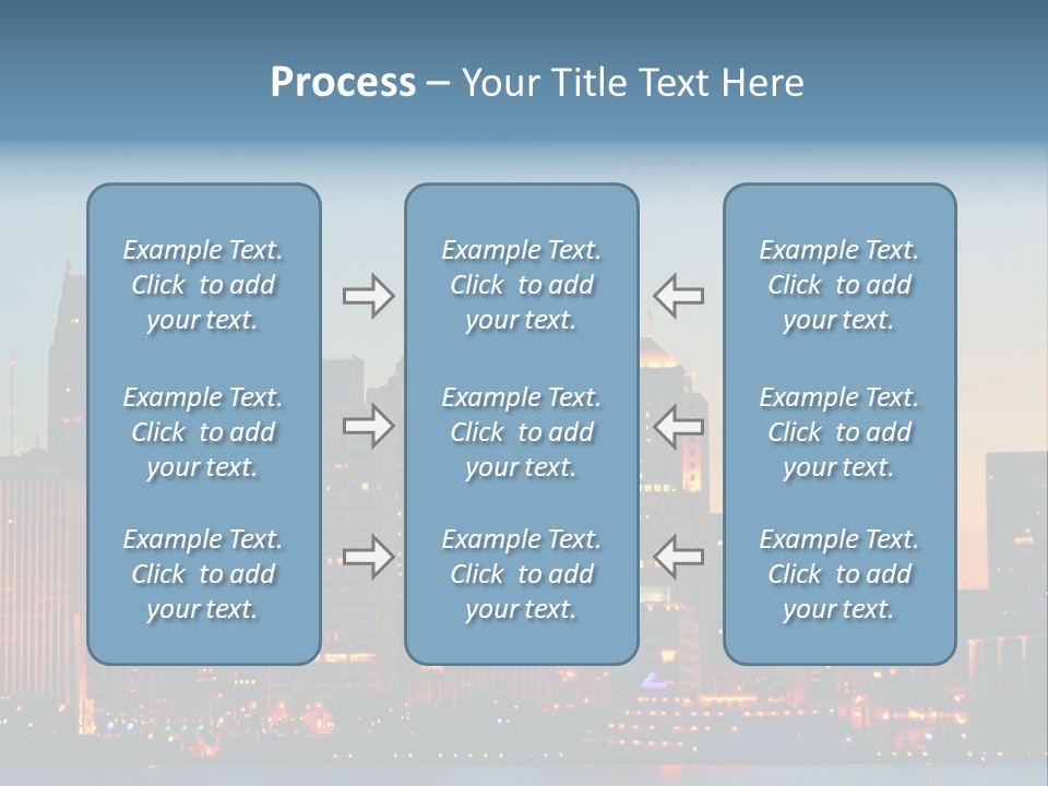 Downtown Illumination City PowerPoint Template