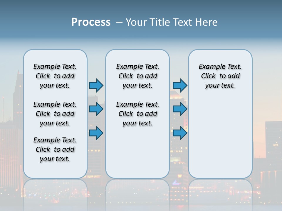Downtown Illumination City PowerPoint Template