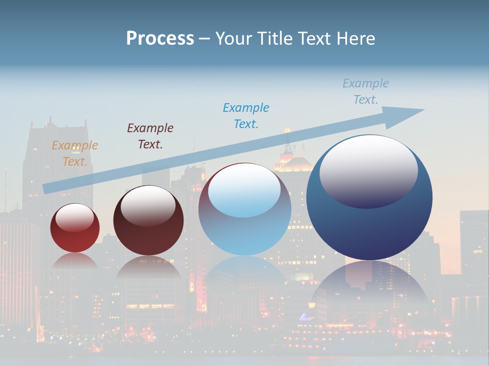 Downtown Illumination City PowerPoint Template