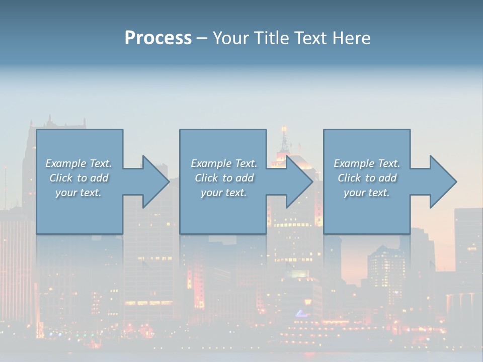 Downtown Illumination City PowerPoint Template