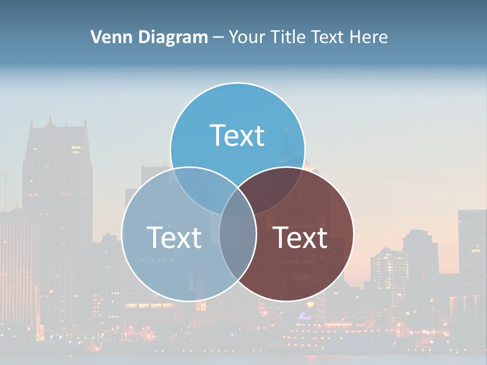 Downtown Illumination City PowerPoint Template