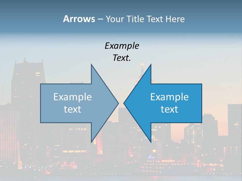 Downtown Illumination City PowerPoint Template
