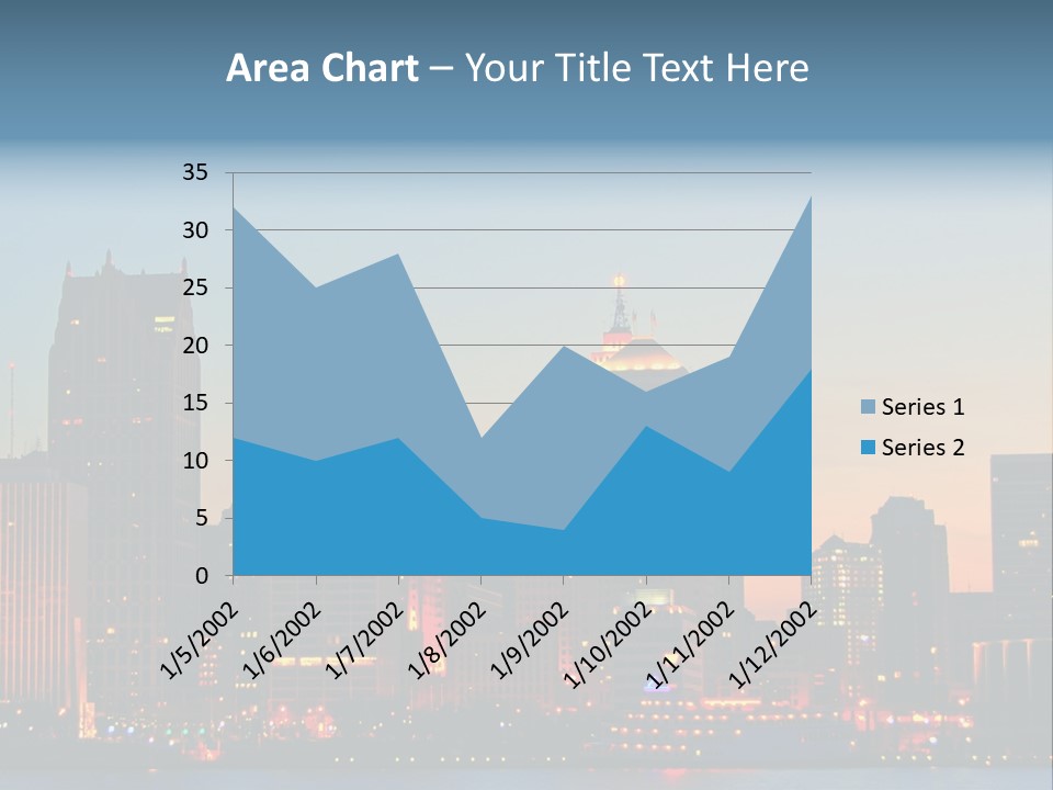 Downtown Illumination City PowerPoint Template