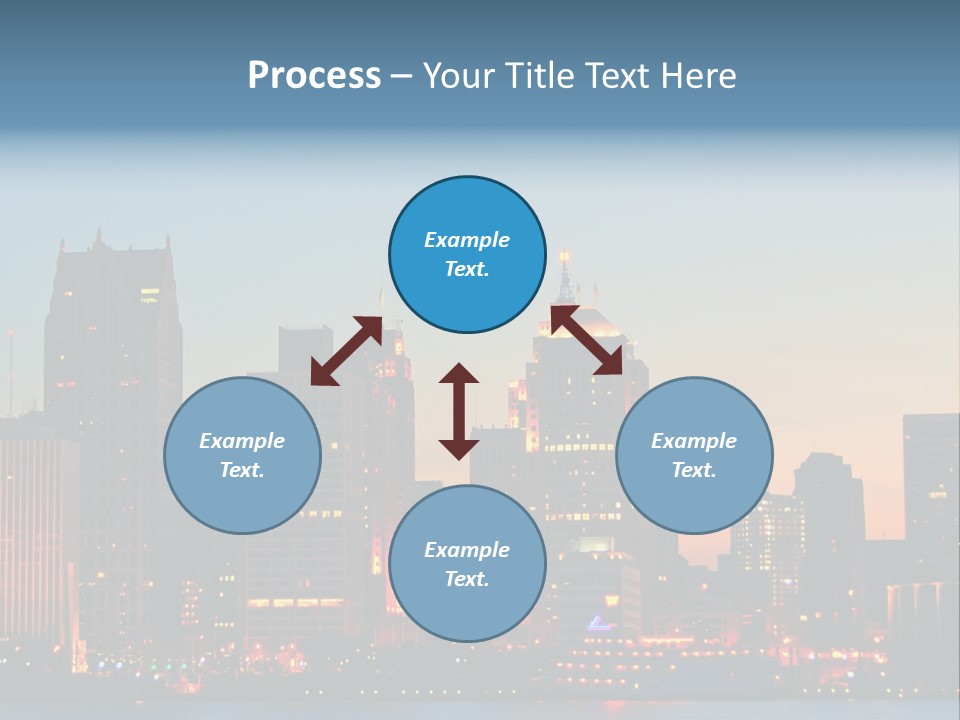 Downtown Illumination City PowerPoint Template