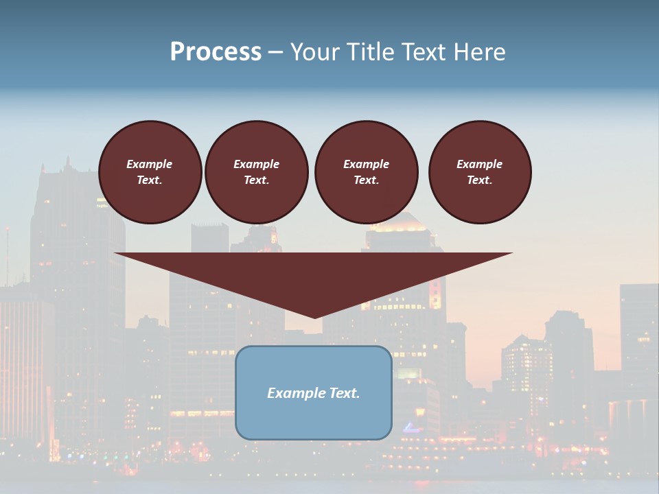 Downtown Illumination City PowerPoint Template