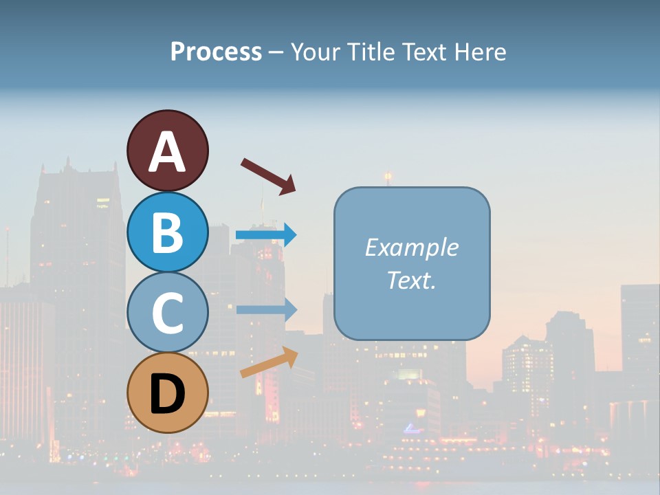 Downtown Illumination City PowerPoint Template
