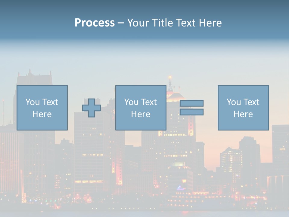 Downtown Illumination City PowerPoint Template
