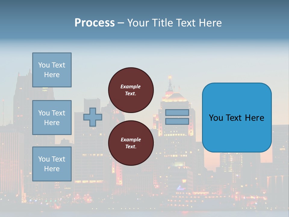 Downtown Illumination City PowerPoint Template