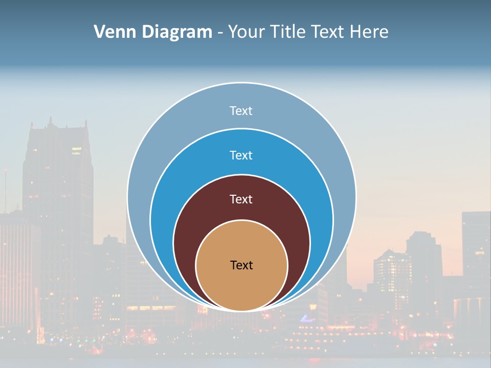 Downtown Illumination City PowerPoint Template