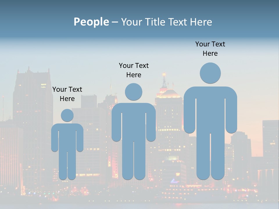 Downtown Illumination City PowerPoint Template