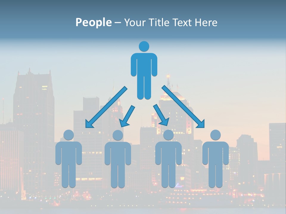 Downtown Illumination City PowerPoint Template