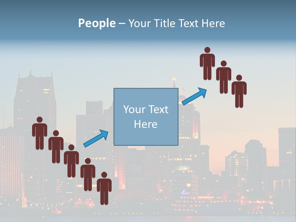 Downtown Illumination City PowerPoint Template
