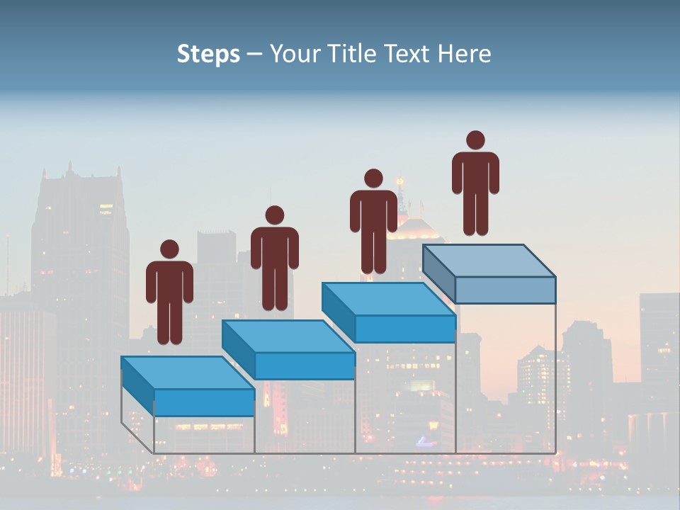 Downtown Illumination City PowerPoint Template