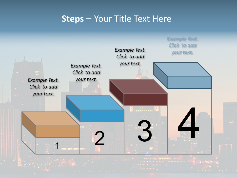 Downtown Illumination City PowerPoint Template
