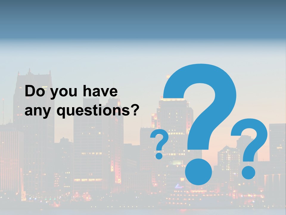 Downtown Illumination City PowerPoint Template