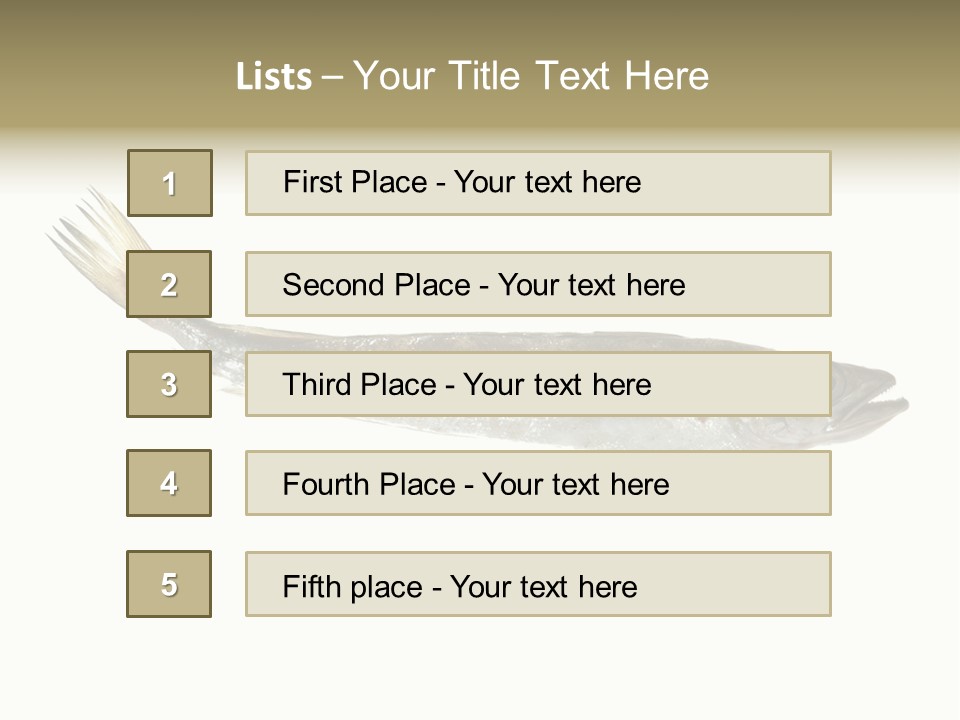 Nutritive White Hake PowerPoint Template