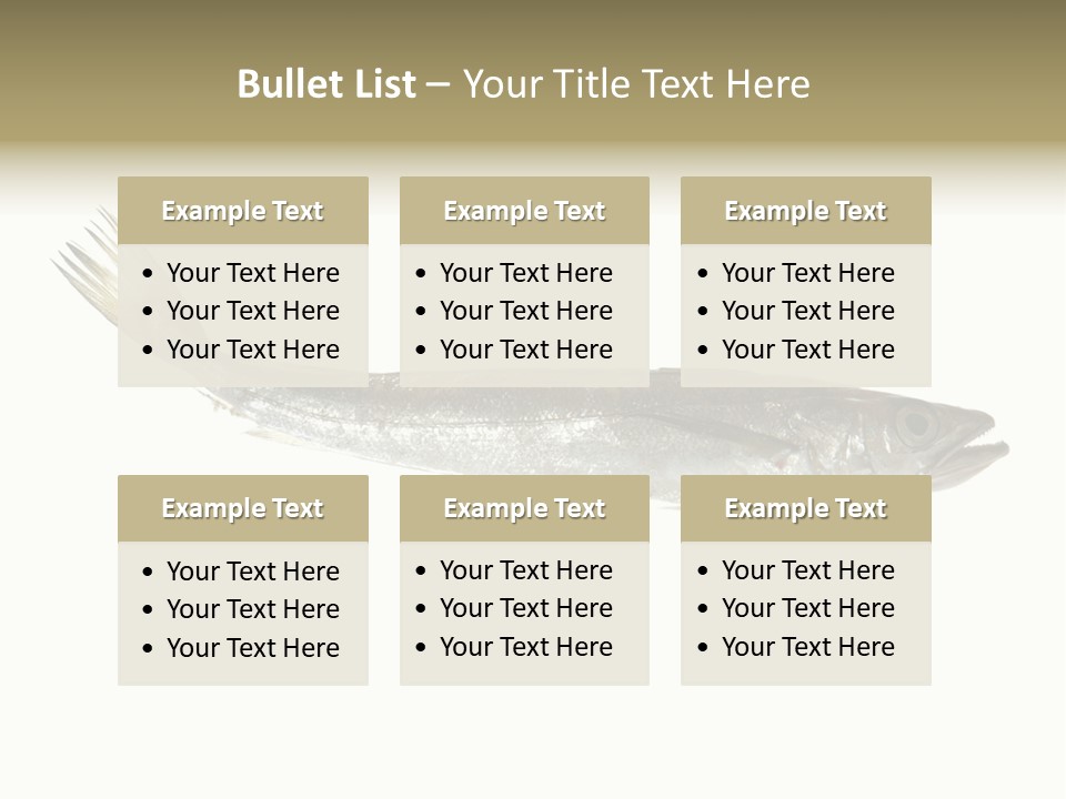 Nutritive White Hake PowerPoint Template