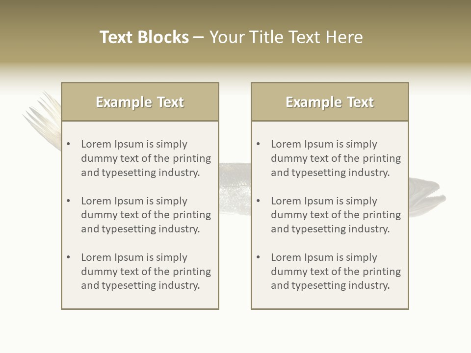 Nutritive White Hake PowerPoint Template