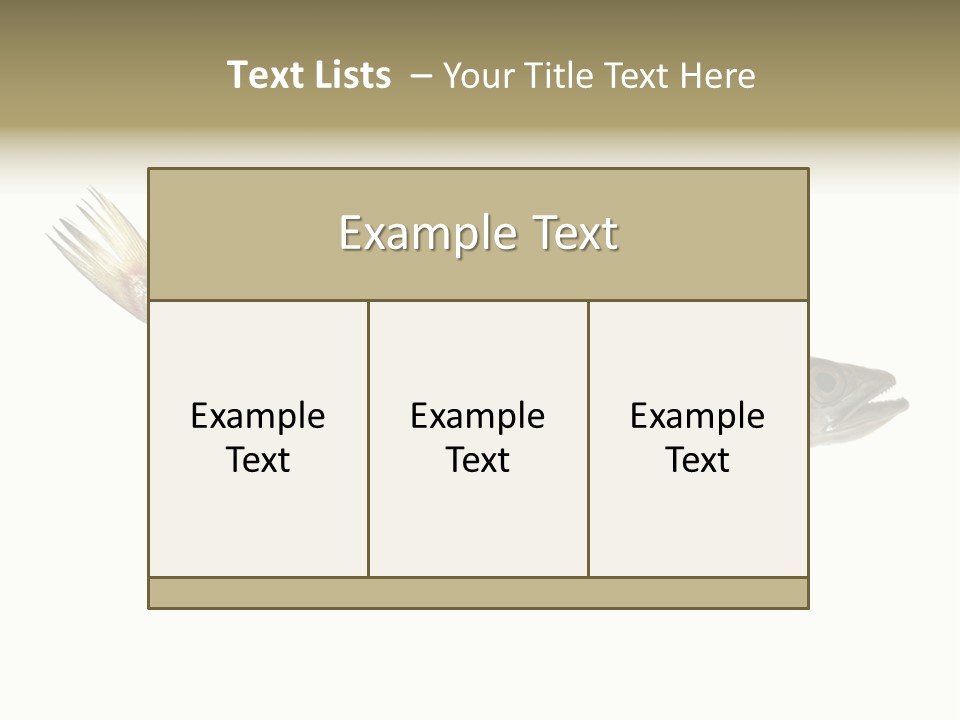 Nutritive White Hake PowerPoint Template