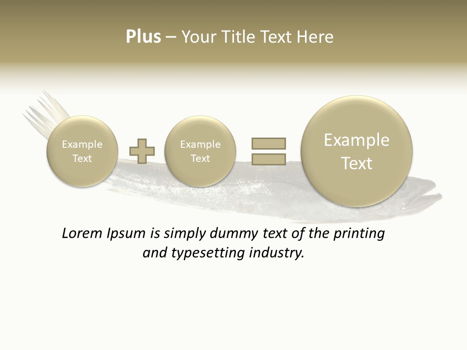 Nutritive White Hake PowerPoint Template