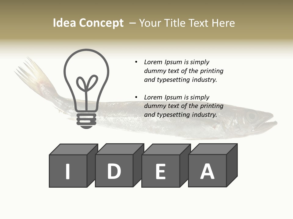 Nutritive White Hake PowerPoint Template