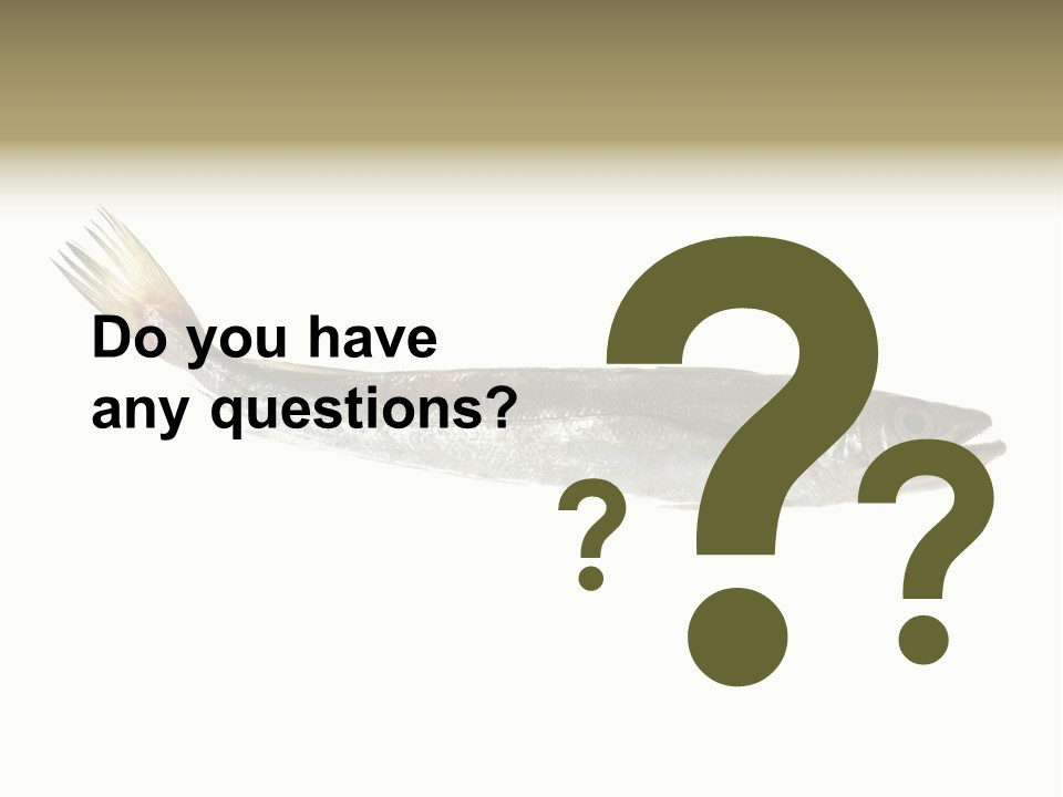 Nutritive White Hake PowerPoint Template