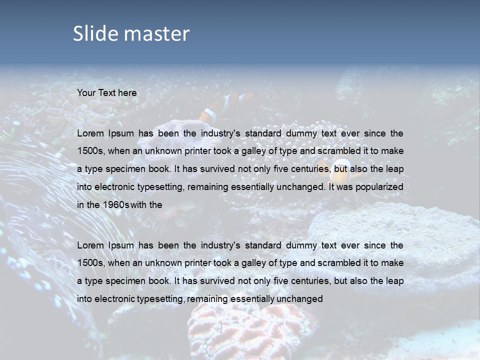 Rock Aquatic Coral PowerPoint Template