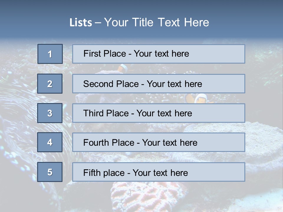 Rock Aquatic Coral PowerPoint Template