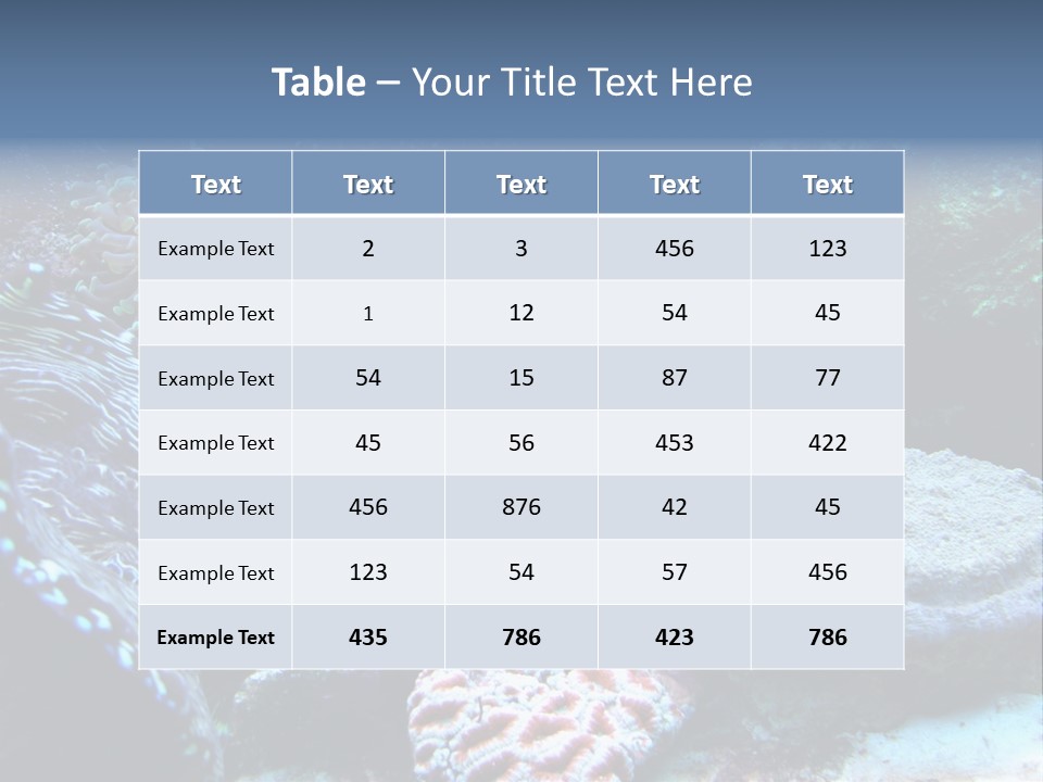 Rock Aquatic Coral PowerPoint Template