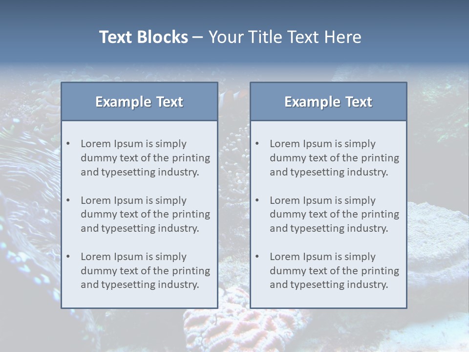 Rock Aquatic Coral PowerPoint Template