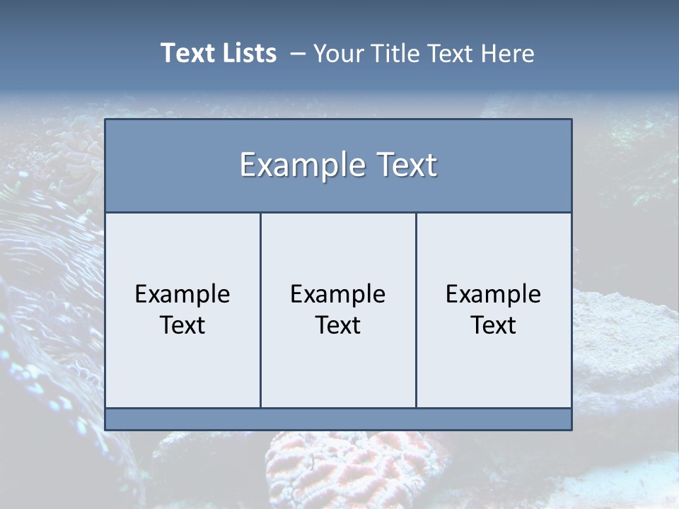 Rock Aquatic Coral PowerPoint Template