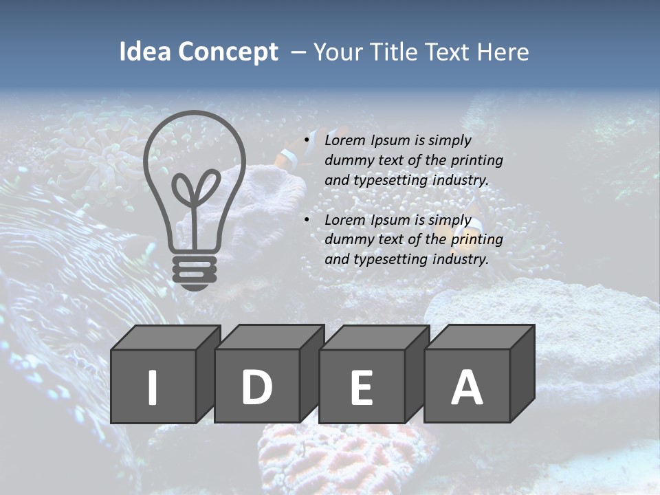 Rock Aquatic Coral PowerPoint Template