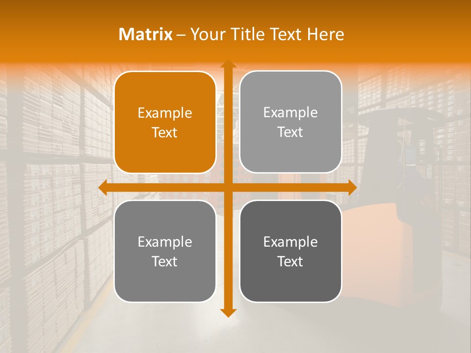 Work Forklifts Factory PowerPoint Template