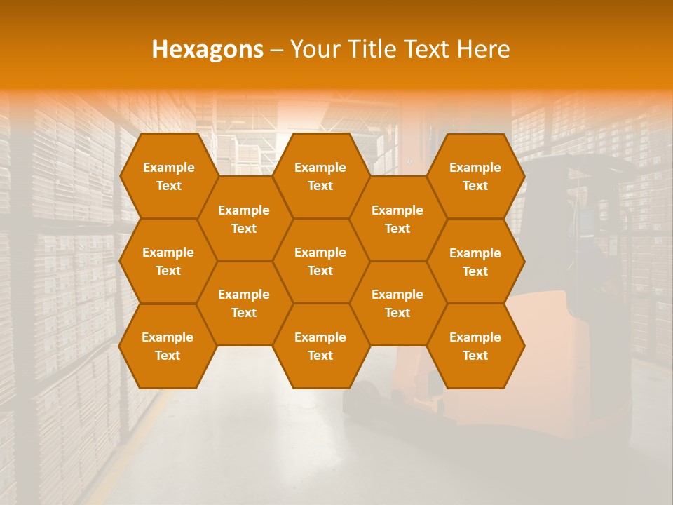 Work Forklifts Factory PowerPoint Template