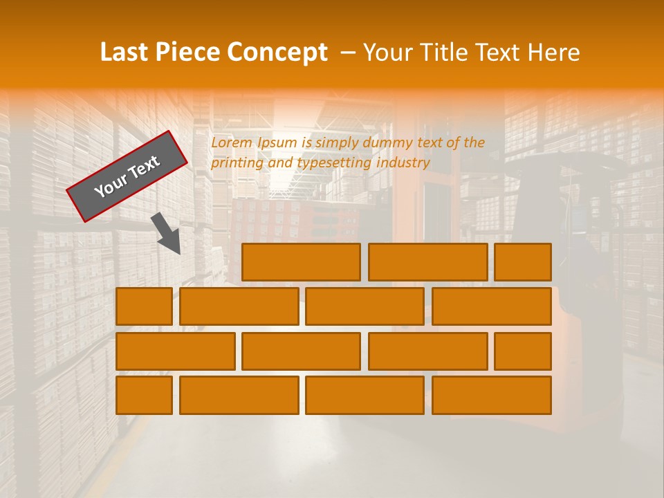 Work Forklifts Factory PowerPoint Template