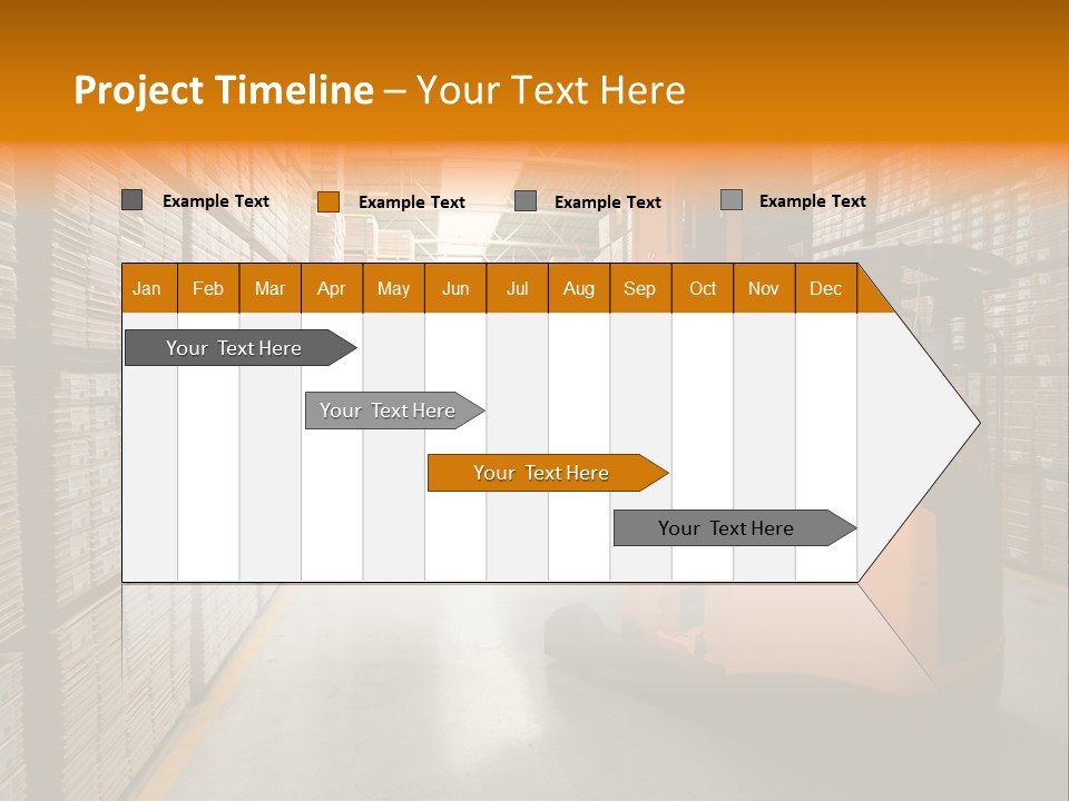 Work Forklifts Factory PowerPoint Template