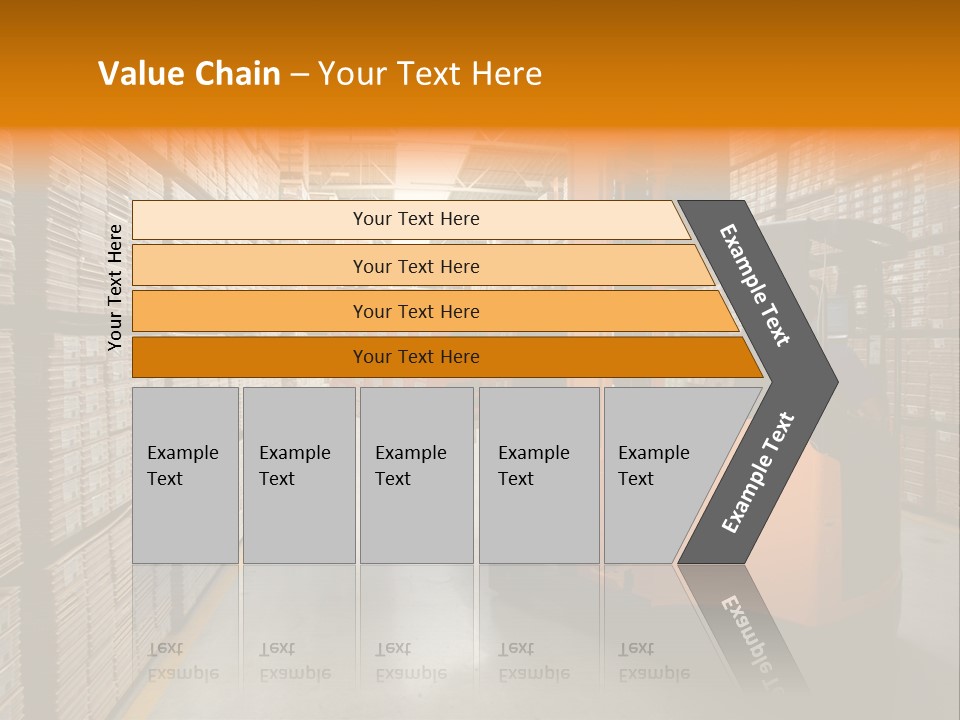 Work Forklifts Factory PowerPoint Template