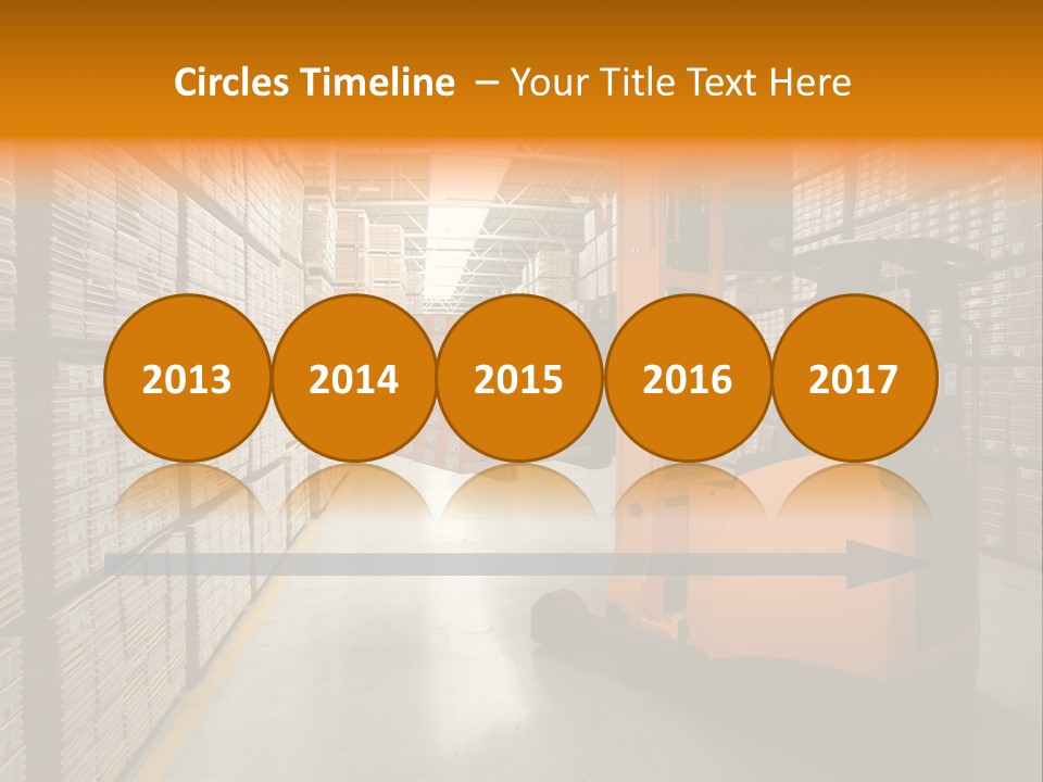 Work Forklifts Factory PowerPoint Template