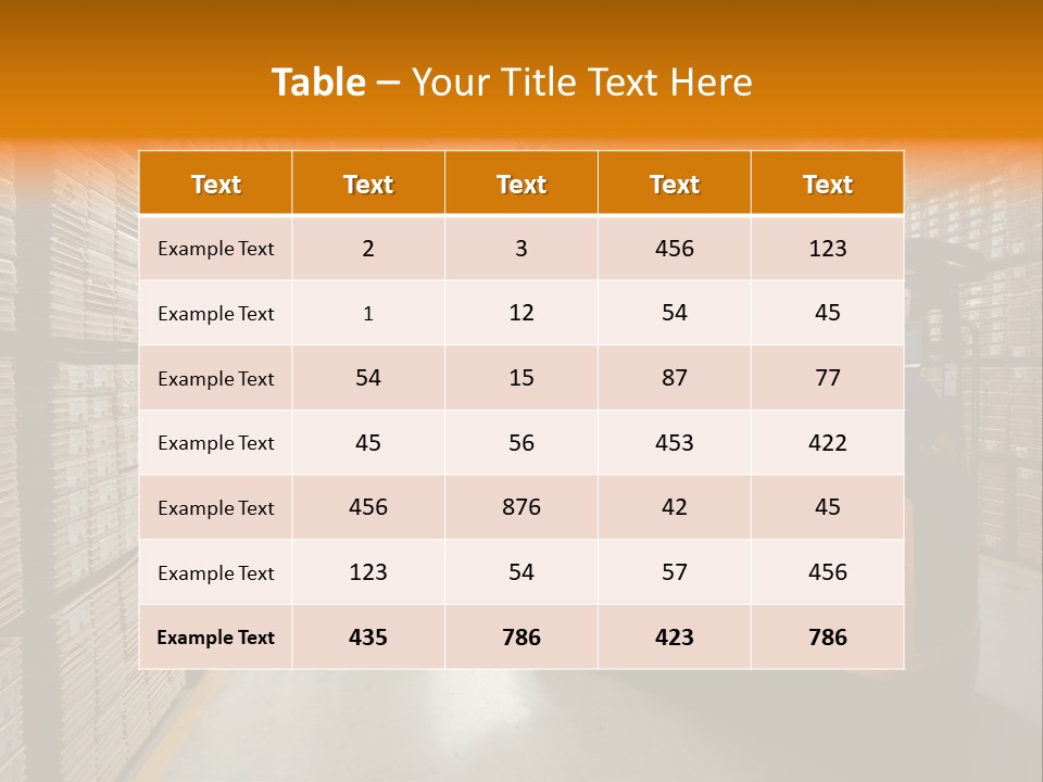 Work Forklifts Factory PowerPoint Template