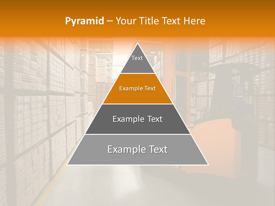 Work Forklifts Factory PowerPoint Template