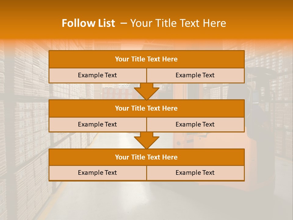 Work Forklifts Factory PowerPoint Template