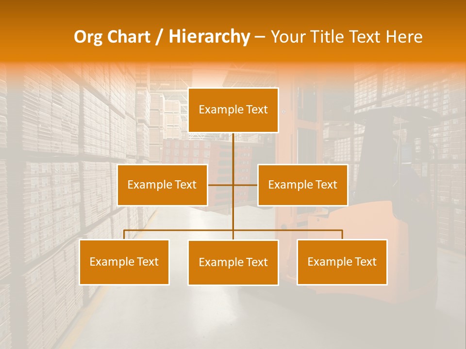 Work Forklifts Factory PowerPoint Template