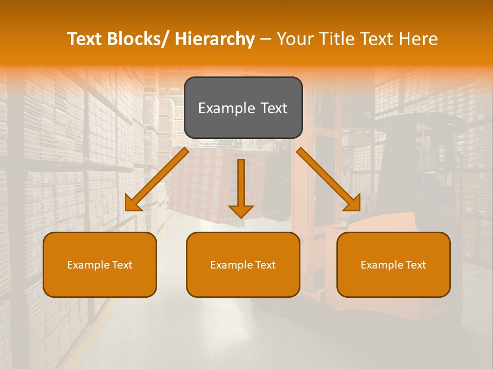 Work Forklifts Factory PowerPoint Template