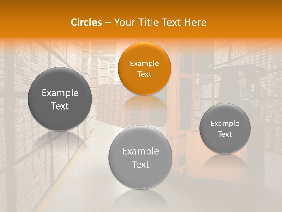 Work Forklifts Factory PowerPoint Template
