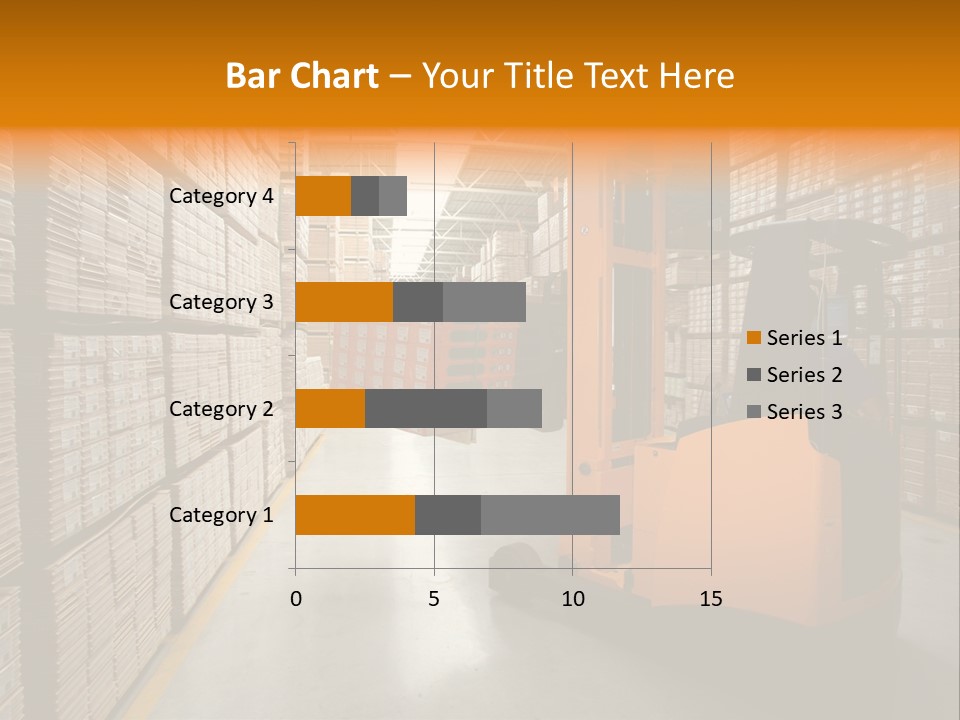 Work Forklifts Factory PowerPoint Template