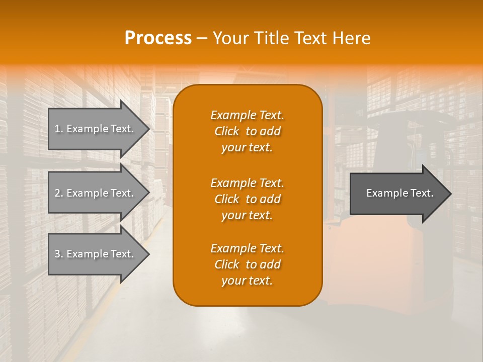Work Forklifts Factory PowerPoint Template