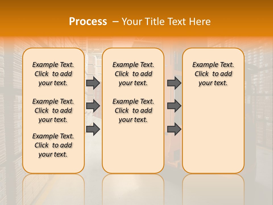 Work Forklifts Factory PowerPoint Template