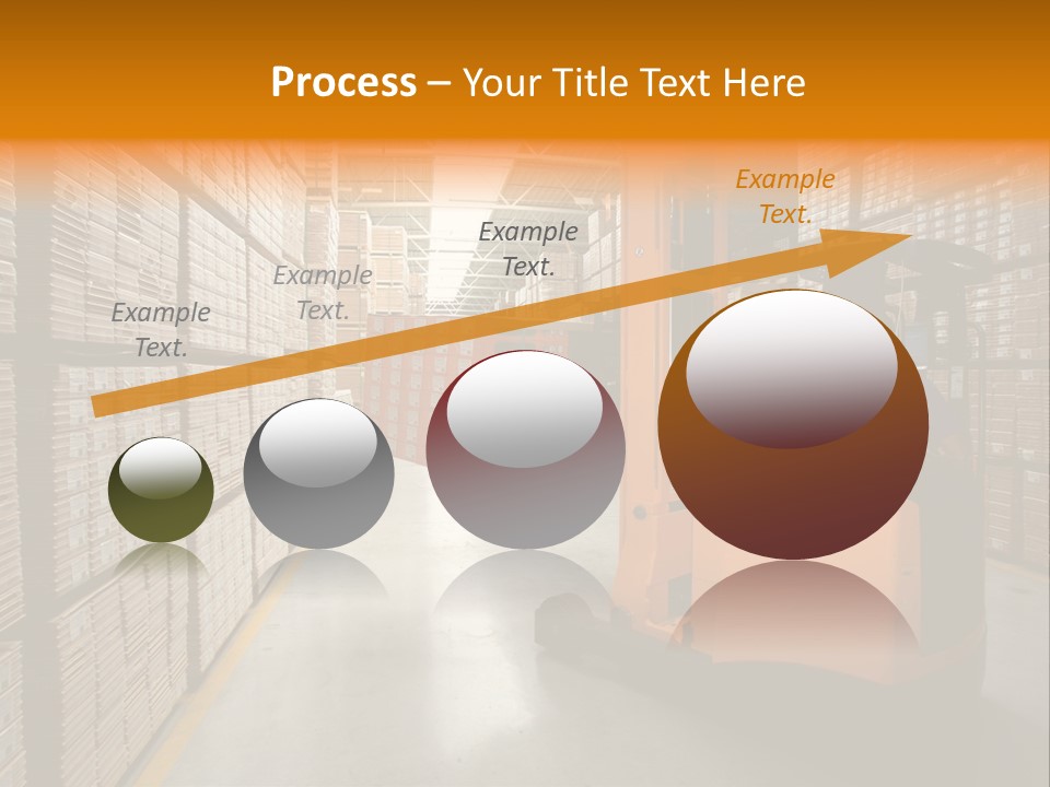 Work Forklifts Factory PowerPoint Template