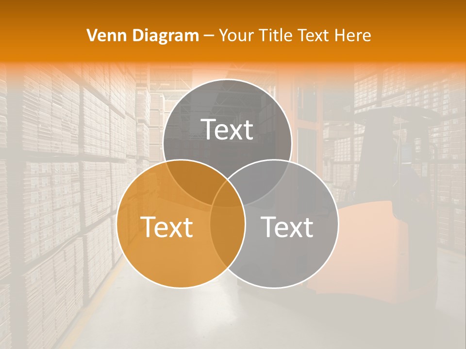 Work Forklifts Factory PowerPoint Template